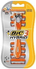 Мужская бритва c 6 сменными кассетами - Bic 3 Hybrid — фото N1