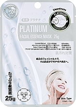 Тканевая маска для лица с коллоидной платиной - Mitomo Platinum Facial Essence Mask — фото N1
