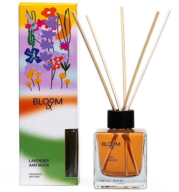 Aroma Bloom Reed Diffuser Lavender And Musk - Аромадифузор