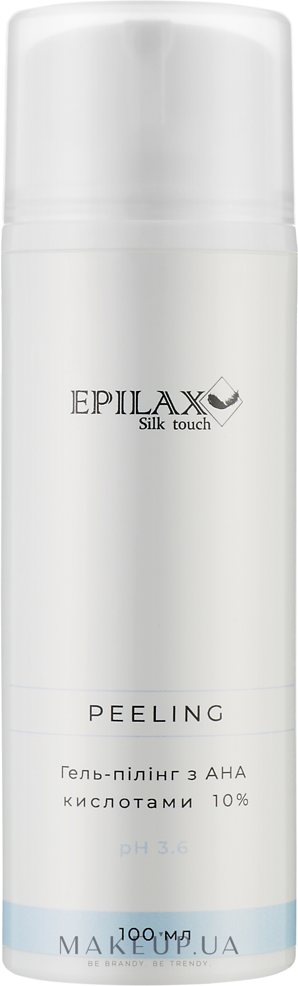 Гель-пилинг с АНА кислотами 10% pH 3.6 - Epilax Silk Touch Peeling — фото 100ml