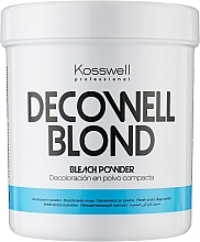 Освітлювальний порошок, блакитний - Kosswell Professional Decowell Blond — фото N3