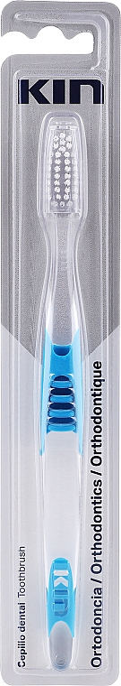 Ортодонтическая зубная щетка, голубая - Kin Orthodontics Toothbrush — фото N1