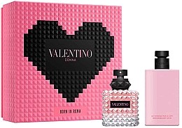 Духи, Парфюмерия, косметика Valentino Donna - Набор (edp/50ml + b/lot/100ml)