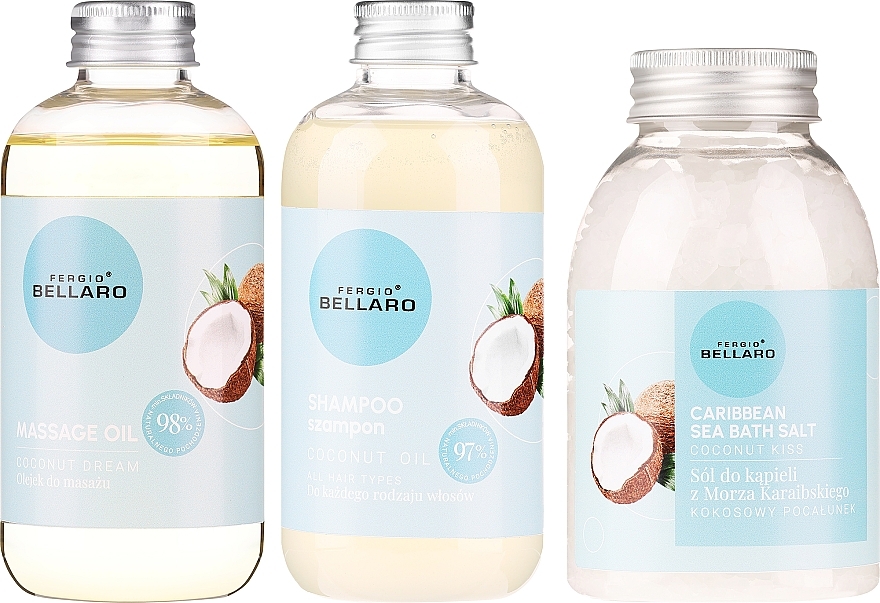 Набор - Fergio Bellaro (oil/200ml + bath/salt/300g + shm/200/ml) — фото N2