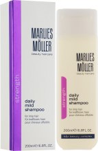 Мягкий шампунь для ежедневного применения - Marlies Moller Strength Daily Mild Shampoo — фото N3