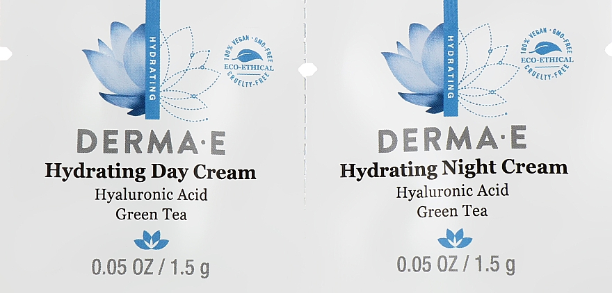 Набор пробников - Derma E Hydrating (cr/1.5ml + cr/1.5ml)