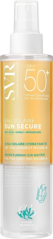 Солнцезащитная вода - SVR Sun Secure Eau Solaire Sun Protection Water SPF50+