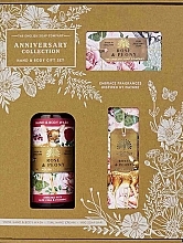 Парфумерія, косметика Набір - The English Soap Company Anniversary Collection Rose & Peony Hand And Body Gift Box (soap/190g + h/cr/75ml + h/wash/500ml)