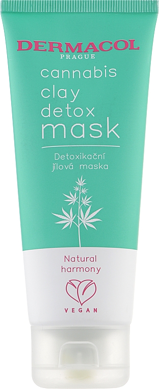 Детоксифицирующая глиняная маска с конопляным маслом - Dermacol Cannabis Clay Detox Mask