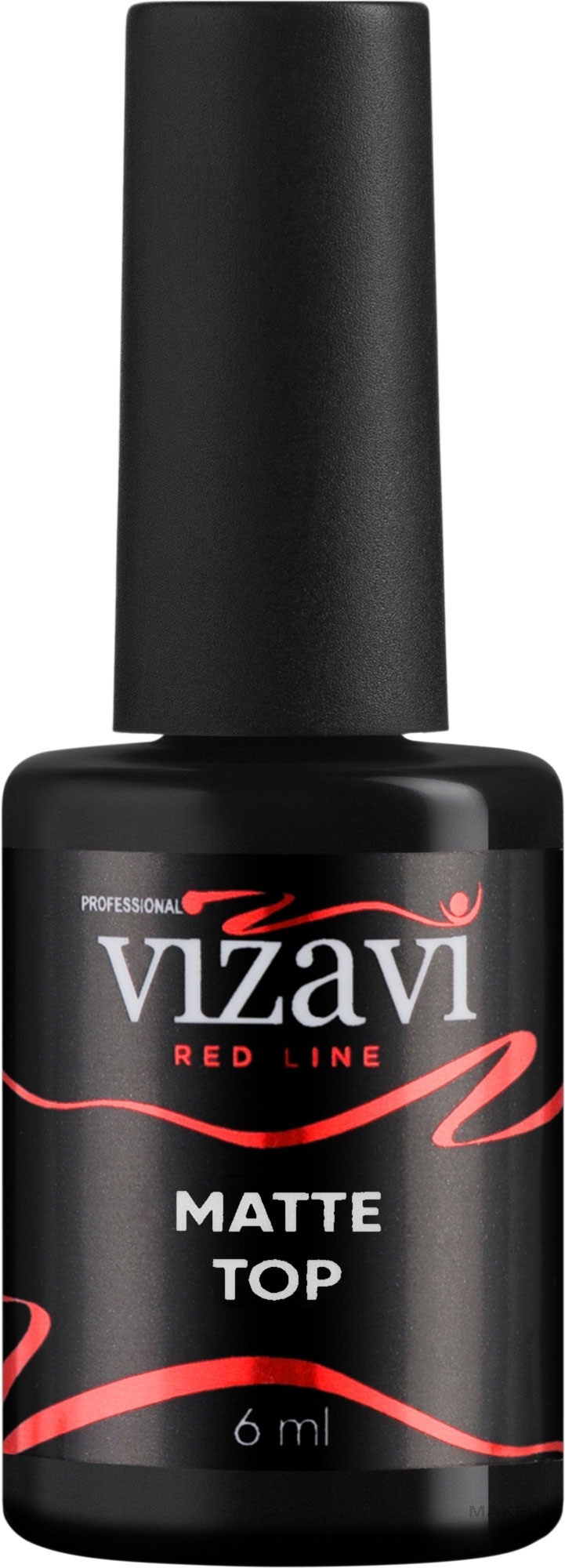 Финишное матовое покрытие без липкого слоя - Vizavi Professional Red Line Matte Top — фото 6ml