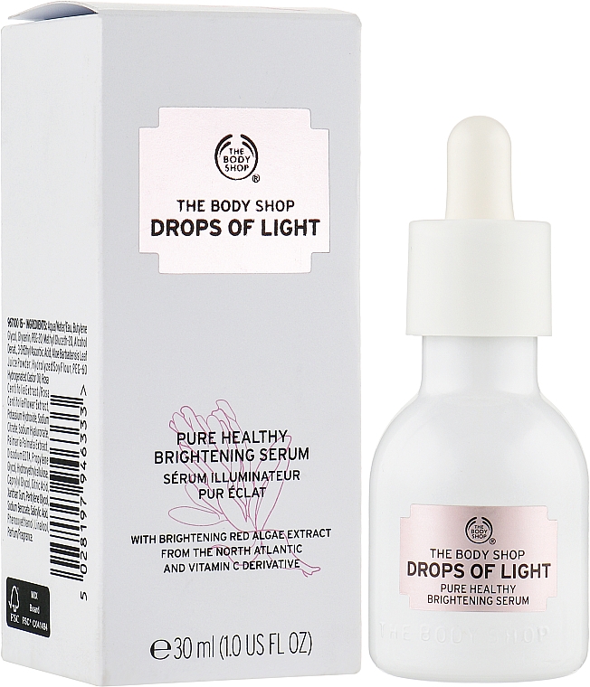 Освітлювальна сироватка - The Body Shop Drops Of Light Pure Healthy Brightening Serum — фото N2