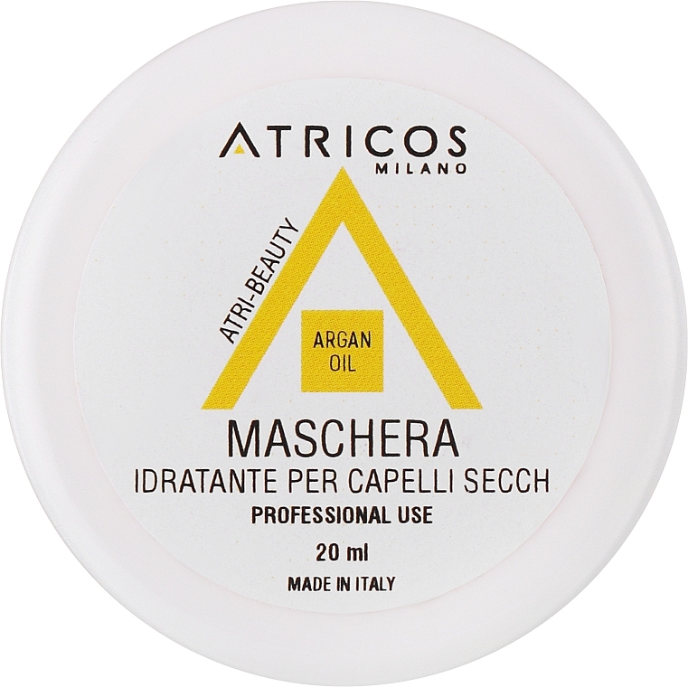 Зволожувальна маска для сухого волосся з аргановою олією - Atricos Argan Oil Moisturising Mask — фото N1