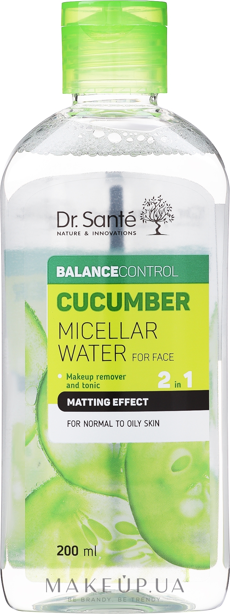Міцелярна вода для обличчя - Dr. Sante Cucumber Balance Control  — фото 200ml