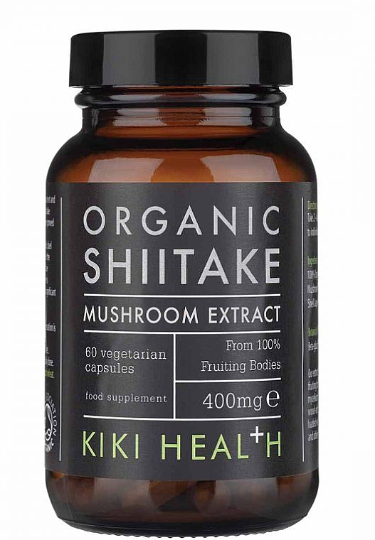 Пищевая добавка "Экстракт гриба шиитаке" - Kiki Health Shiitake Extract Mushroom — фото N1