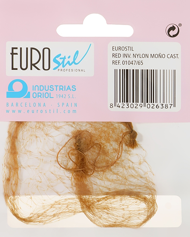 Сеточка для волос коричневая, 01047/65 - Eurostil — фото N2