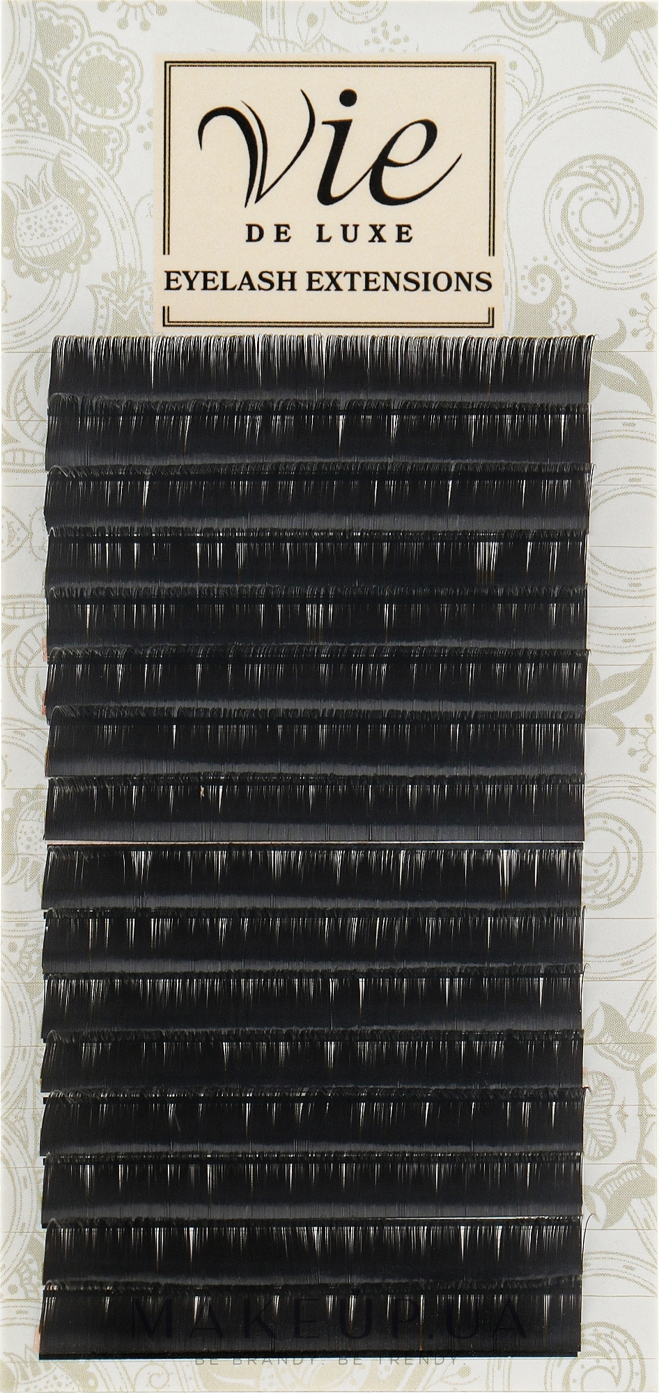 Ресницы в ленте тёмный шоколад, B 0,1/10 - Vie de Luxe — фото 1уп