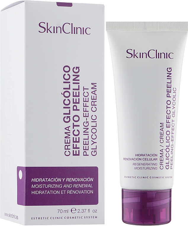 Крем для обличчя "Пілінг-ефект" з гліколевою кислотою - SkinClinic Peeling-Effect Glycolic Cream — фото N2