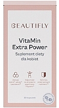 Духи, Парфюмерия, косметика Витамины, 30 капсул - Beautifly Suplement Diety Vitamin Extra Power