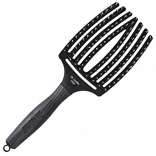 Щітка для волосся - Olivia Garden Finger Brush Combo Large Black — фото N1