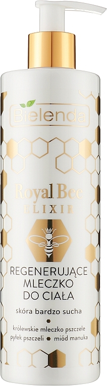 Восстанавливающее молочко для тела - Bielenda Royal Bee Elixir Regenerating Body Milk — фото N1