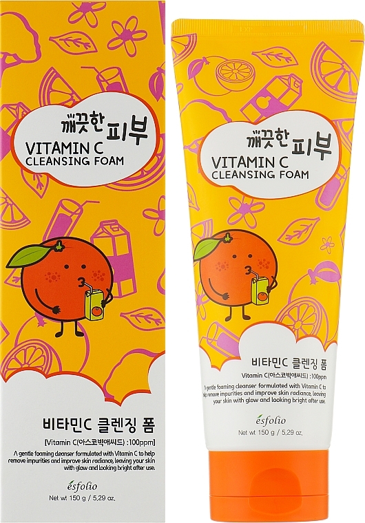 Пенка для умывания лица с витамином С - Esfolio Pure Skin Vitamin C Cleansing Foam  — фото N2