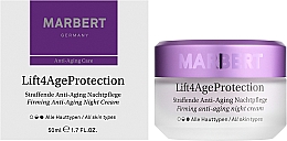 Зміцнювальний нічний крем - Marbert Lift4Age Protection Straffende Anti-Aging Night Care — фото N2