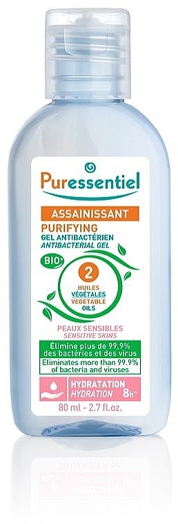 Антибактериальный гель для рук для чувствительной кожи - Puressentiel Purifying Antibacterial Gel With 2 Vegetable Oils  — фото N1