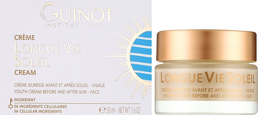 Крем после загара - Guinot Longue Vie Soleil Youth Cream Before And After Sun Face — фото N2
