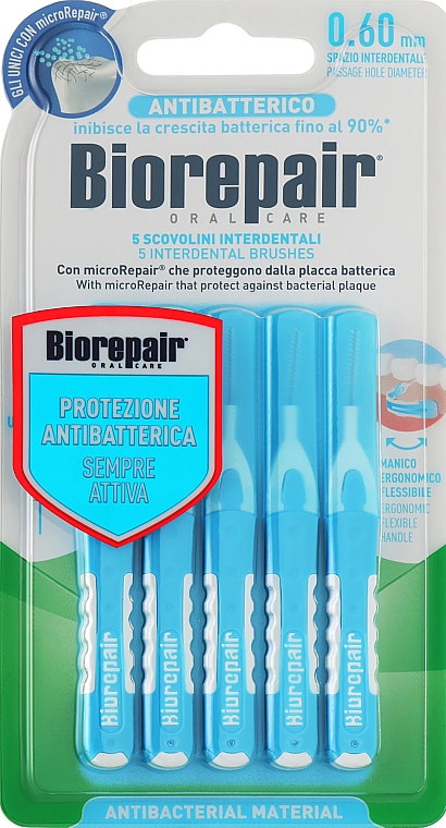Інтердентальні щітки, 0.6 мм - Biorepair Interdental Brush — фото N1