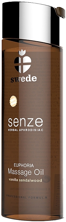 Масажна олія "Ваніль, сандалове дерево" - Swede Senze Euphoria Massage Oil Vanilla Sandalwood — фото N1