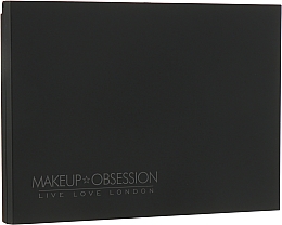 Палетка-рефил матовая, черная - Makeup Obsession Palette Medium Luxe Matte Black — фото N1