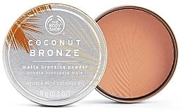 Бронзирующая матовая пудра для лица - The Body Shop Coconut Bronze Matte Bronzing Powder — фото N1