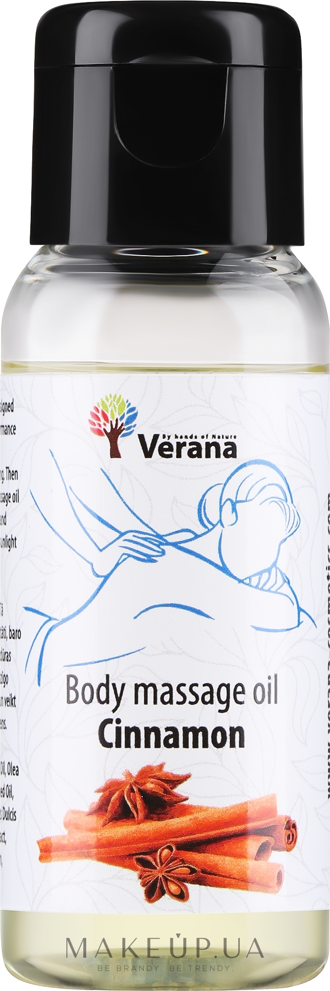 Масажна олія для тіла "Cinnamon" - Verana Body Massage Oil — фото 30ml