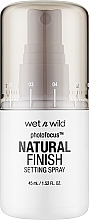 Духи, Парфюмерия, косметика Спрей для фиксации макияжа - Wet N Wild Photofocus Natural Finish Setting Spray