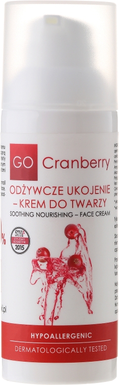 Успокаивающий питательный крем для лица - GoCranberry Soothing Nourishing Face Cream — фото N2