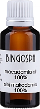 Духи, Парфюмерия, косметика Масло с экстрактом макадамии - BingoSpa 100% Macadamia Oil