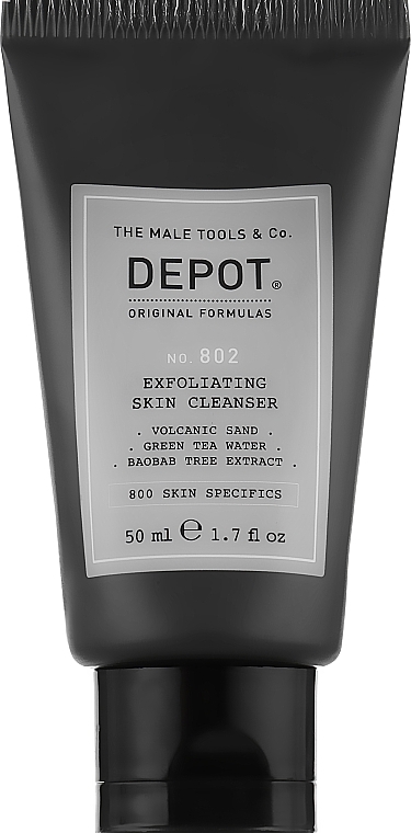 Очищающее средство для лица и шеи - Depot No 802 Exfoliating Skin Cleanser — фото N1