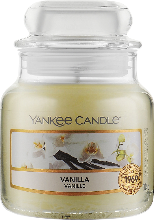 Ароматическая свеча "Ваниль" в банке - Yankee Candle Vanilla — фото N3