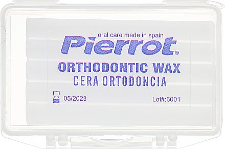 Набор дорожный ортодонтический, фиолетовый - Pierrot Orthodontic Dental Kit (tbrsh/1шт + tpst/25ml + brush/2шт + wax/1уп) — фото N6