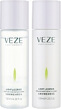 Подарунковий набір - Veze Light Licorice White Moisturizing Set (ton/120ml + lot/120ml) — фото N2