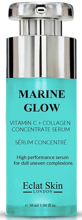 Концентрированная сыворотка с витамином С и коллагеном - Eclat Skin London Marine Glow Vitamin C + Collagen Concentrate Serum — фото N1