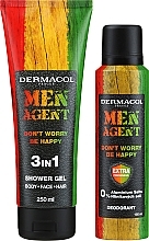Набор - Dermacol Men Agent Happy (sh/gel/250ml + spray/150ml) — фото N2