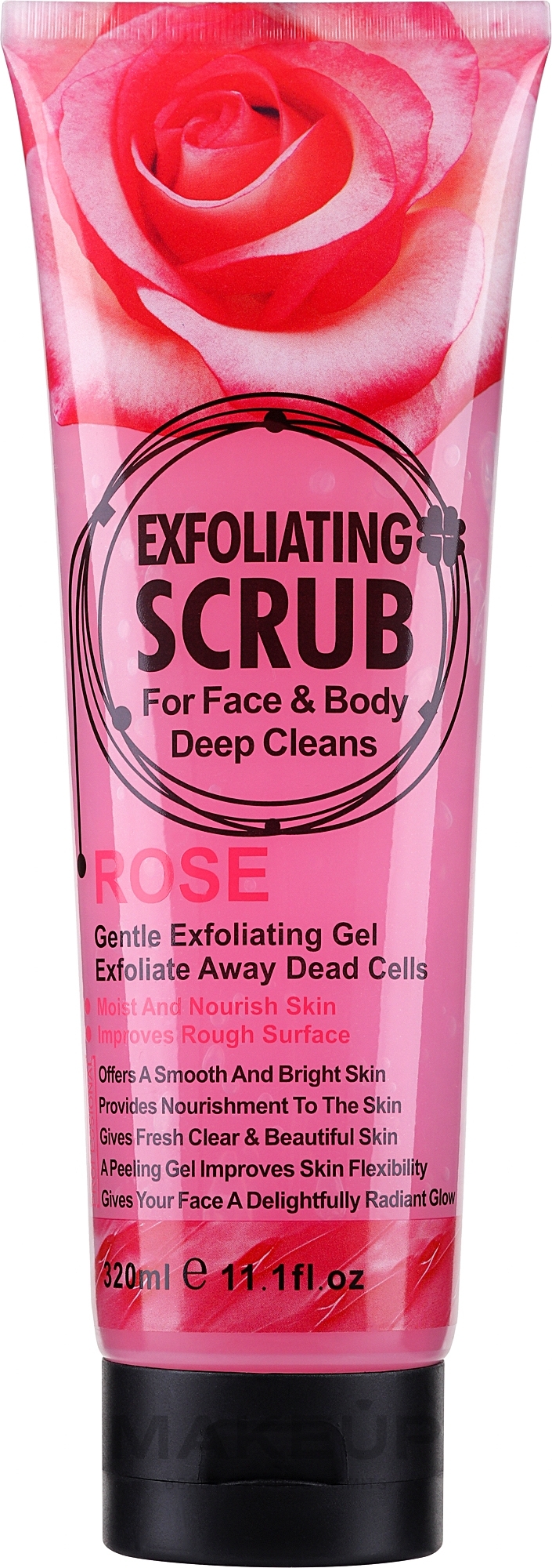 Скраб для обличчя й тіла "Троянда" - Wokali Exfoliating Scrub Rose — фото 320ml