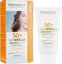 Сонцезахисний крем для сухої і нормальної шкіри - Dermedic Sunbrella Sun Protection Cream Dry And Normal Skin SPF50+ — фото N1