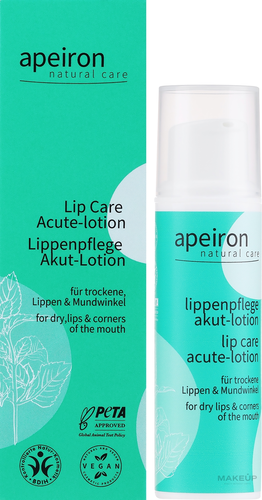 Лосьон для губ - Apeiron Auromere Acute Lip Care Lotion — фото 10ml