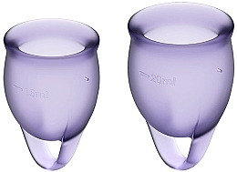 Парфумерія, косметика Набір менструальних чаш, фіолетовий - Satisfyer Feel Confident Menstrual Cups Lila