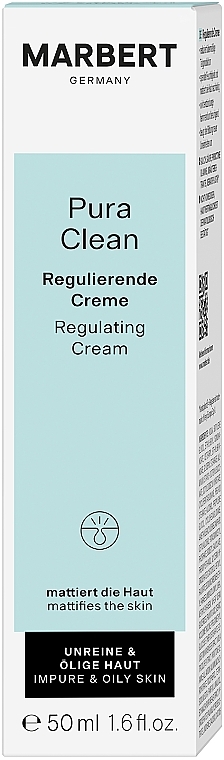 Крем для жирной кожи - Marbert Purifying Care Pura Clean Regulierende Creme — фото N2