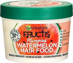 Парфумерія, косметика Маска для волосся - Garnier Fructis Hair Food Plumping Watermelon Mask