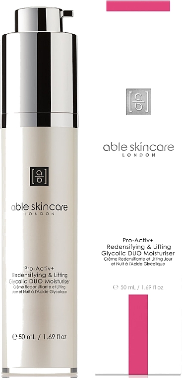 Увлажняющий крем для лица - Able Skincare Pro-Activ+ Redensifying & Lifting Glycolic Duo Moisturiser — фото N2