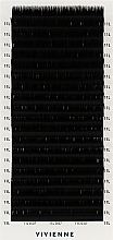 Парфумерія, косметика Накладні вії "Elite", чорні, 20 ліній (0,07, L, 11) - Vivienne